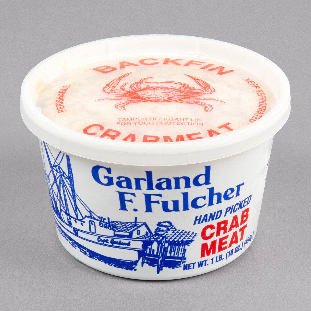 Linton's Maryland Blue Crab Meat Backfin Lump (1 lb.)