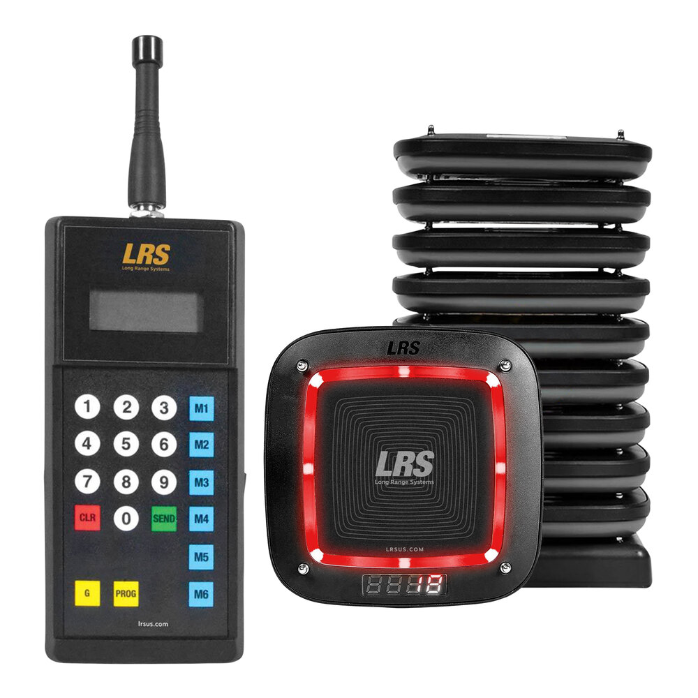 LRS Guest Paging System 15 Pager Kit with Guest Transmitter