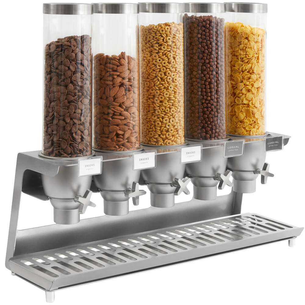 Rosseto EZ558 EZ-SERV 4.9 Liter, 5 Canister Snack/Cereal Dispenser