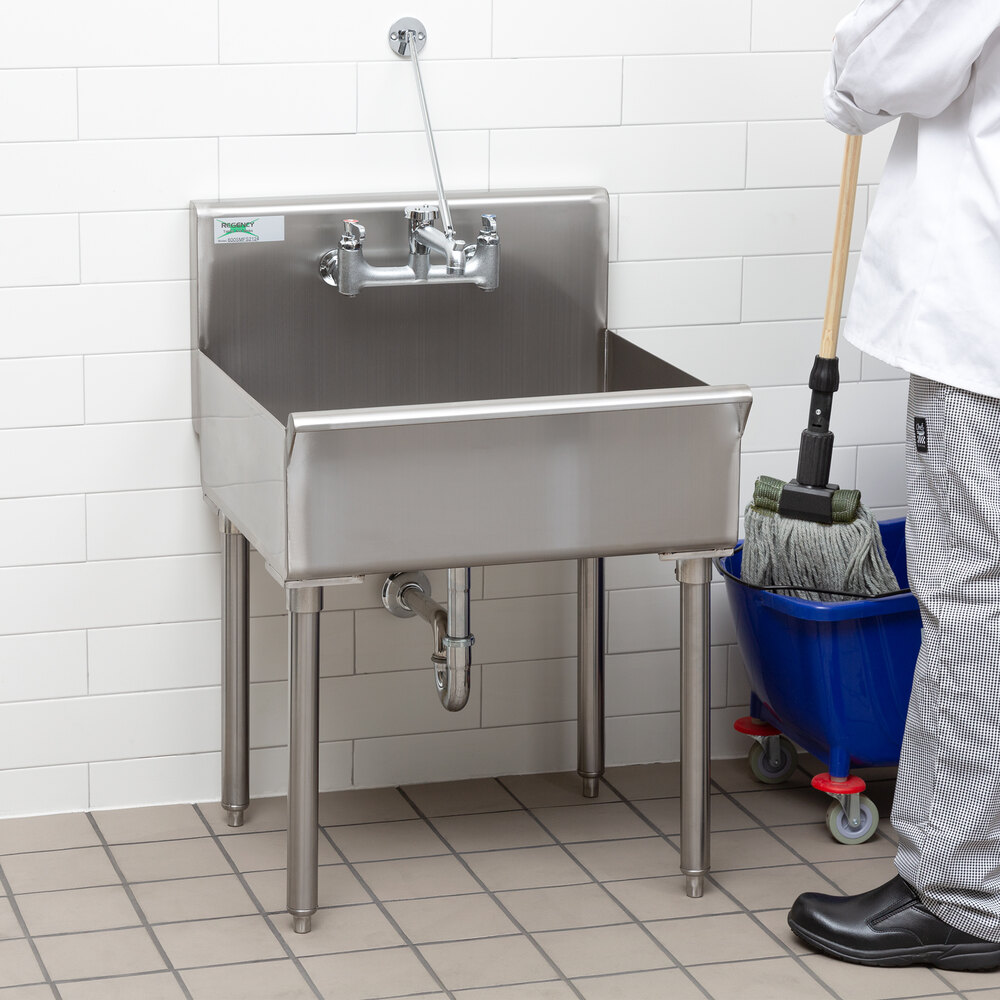 thumbnail image 2 of EMENAR Utility Sink Commercial Floor Mop Sink Stainless 2 of 9