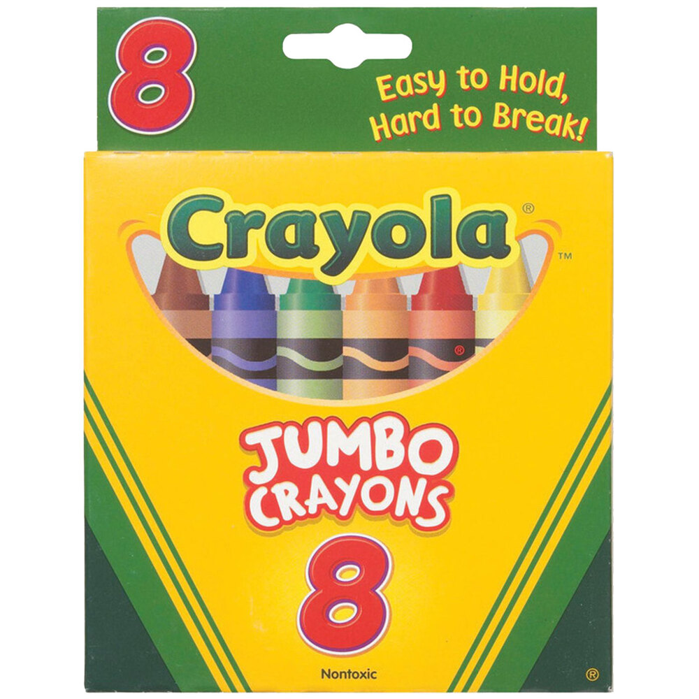 Crayola 520389 8 Assorted Jumbo Size Crayons