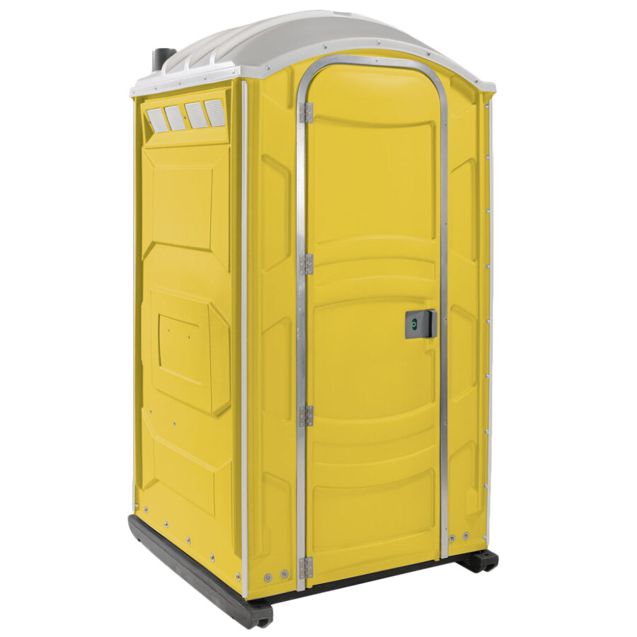 PolyJohn PJN31009 Yellow Portable Restroom with Translucent Top