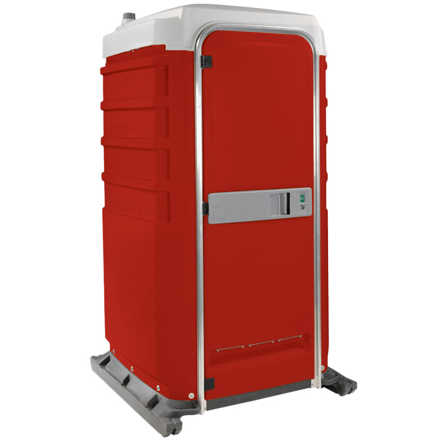 PolyJohn FS31013 Fleet Red Premium Portable Restroom Assembled