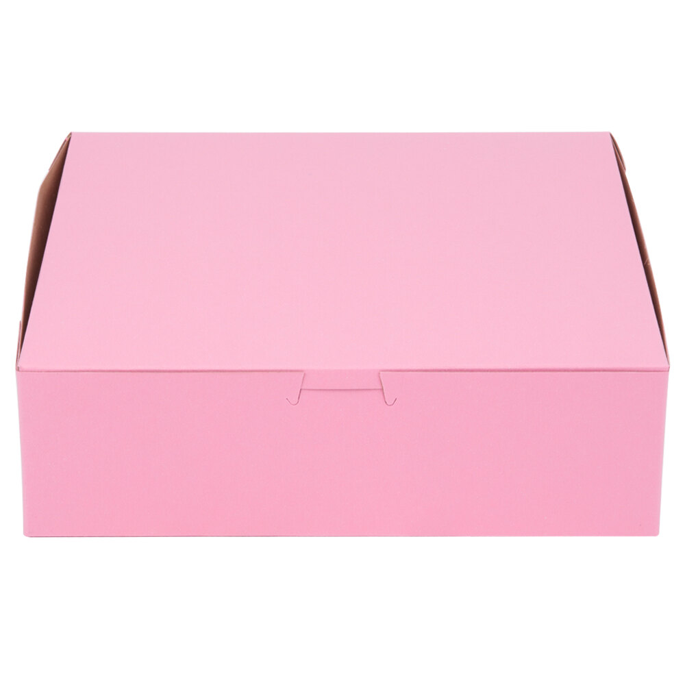 10" x 10" x 3" Pink Pie / Bakery Box 10/Pack
