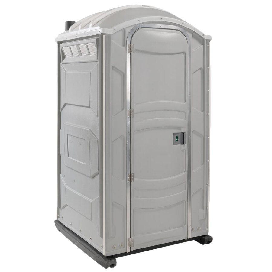 PolyJohn PJN3-1007 Light Gray Portable Restroom with Translucent Top ...