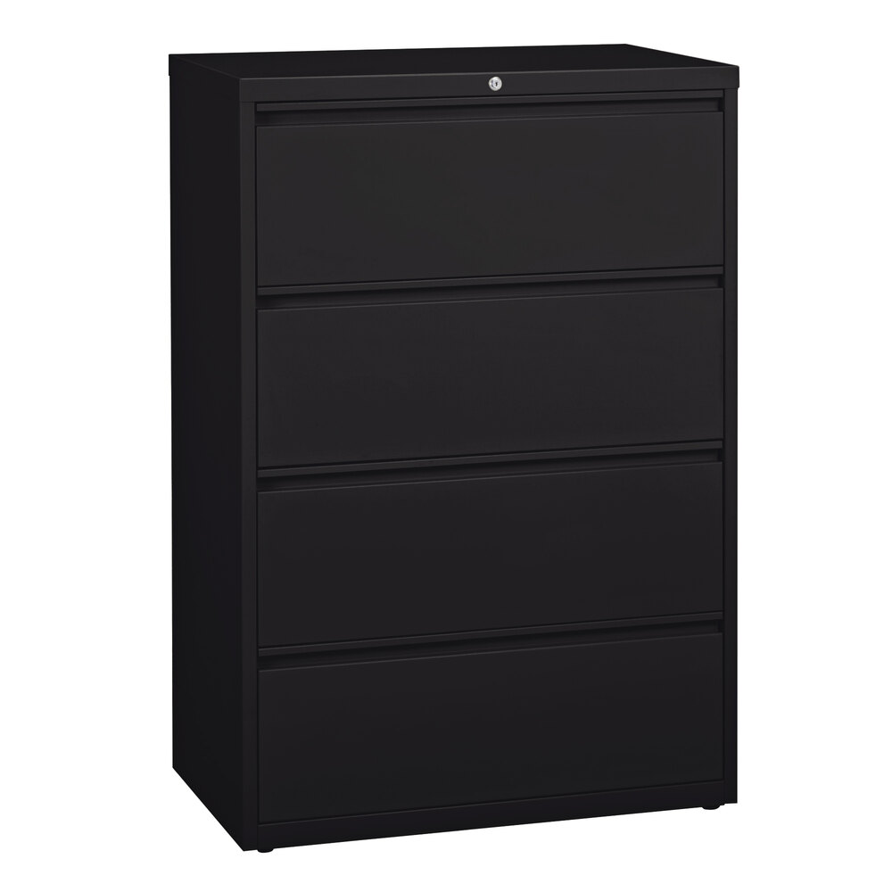 Hirsh Industries 17454 Black FourDrawer Lateral File 36" x