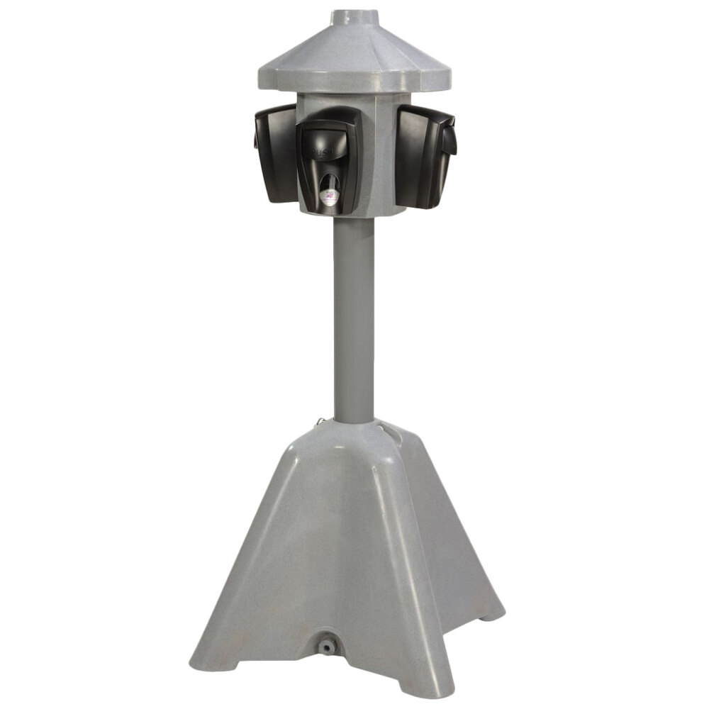 PolyJohn SAN12000 SaniStand Grey Portable Sanitation Station