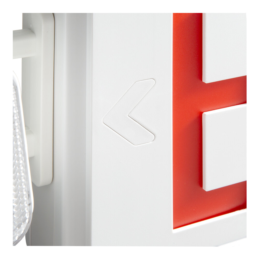 Remote Capable Red LED Exit Sign / Emergency Light Combo with