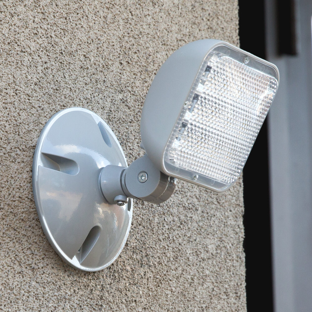 Outdoor / Indoor Single Head Remote LED Emergency Light - 1.2 Watt