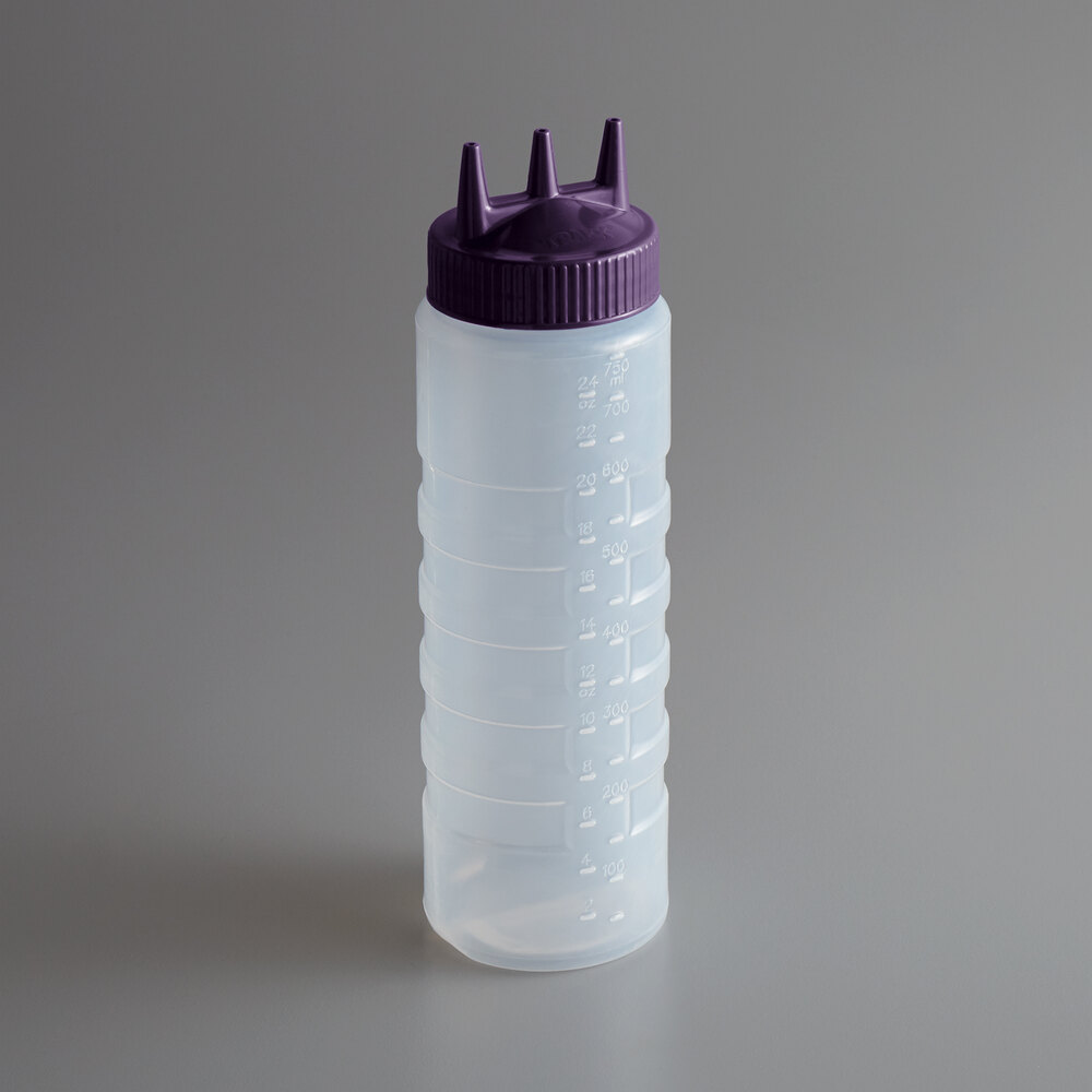 Vollrath Traex wide-mouth squeeze dispenser triple-tip replacement cap in vista