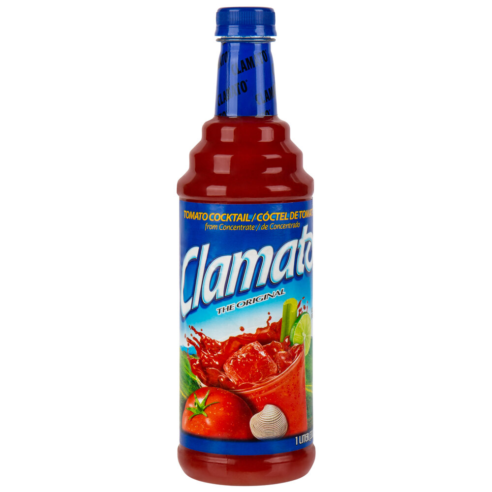 Clamato Tomato / Clam Juice 1 Liter Bottle