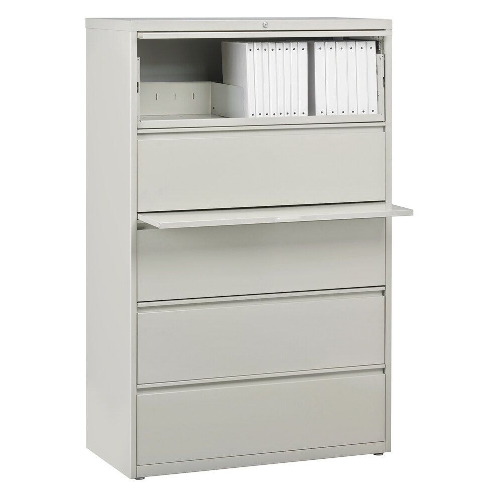 Hirsh Industries 17640 Gray Five Drawer Lateral File Cabinet With