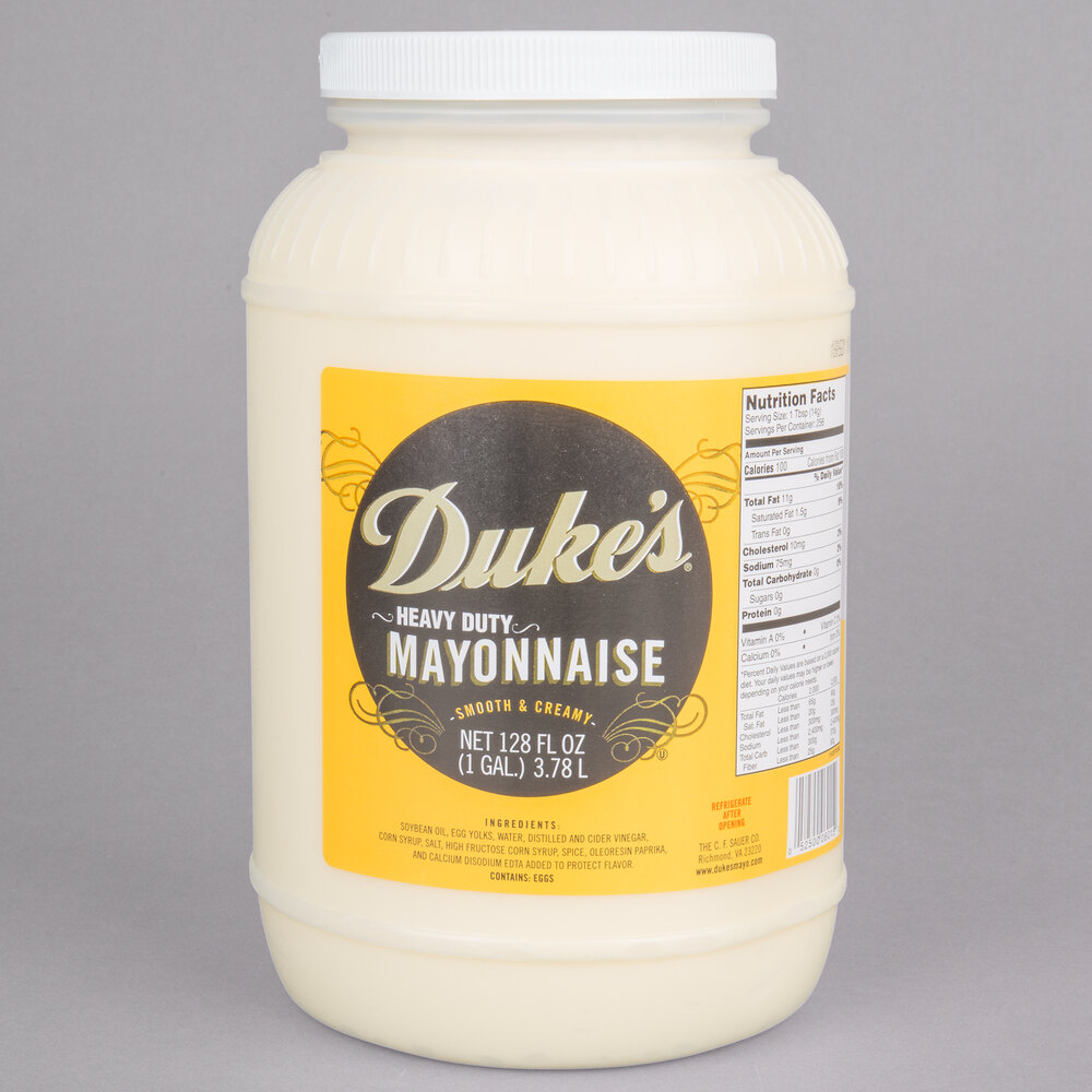 mayonnaise duty heavy gallon duke dukes case webstaurantstore mayo container