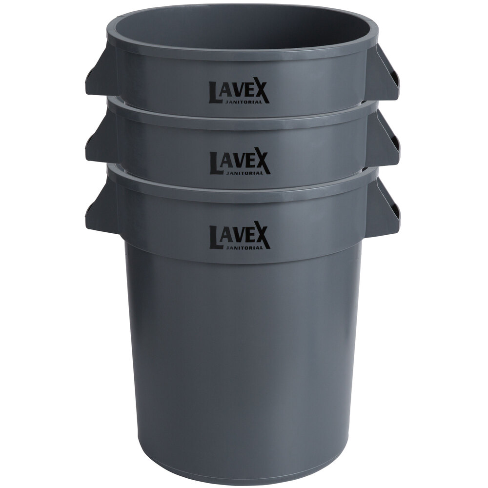 20 Gallon Blue Round Commercial Trash Can - Major Supply Corp