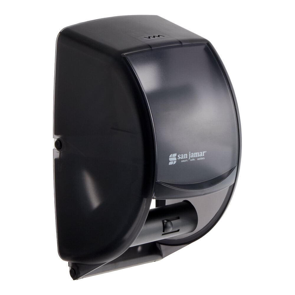 San Jamar R3500TBK Duett Classic Toilet Tissue Dispenser - Black Pearl