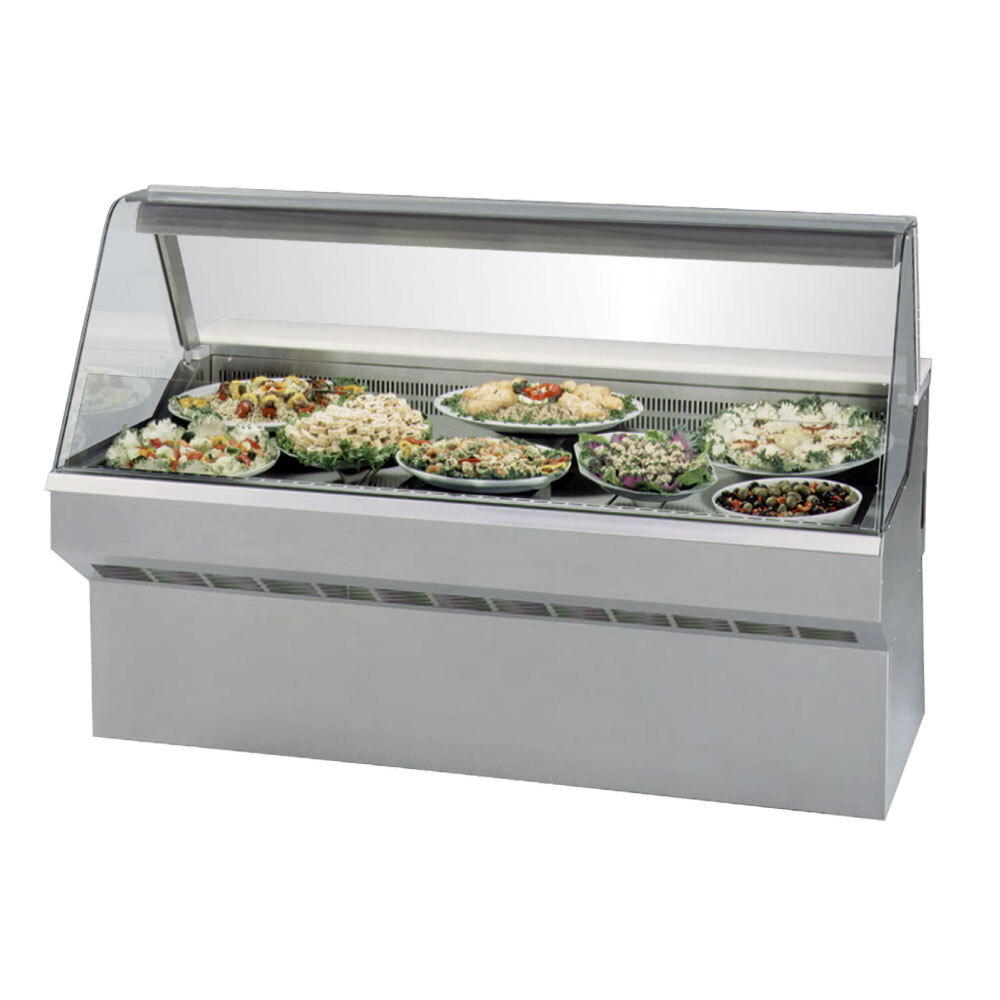 Federal SQ6CD 72" Market Series Curved Glass Refrigerated Deli Case