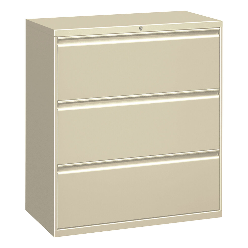 Alera Alelf3041py Putty Metal Three Drawer Lateral File Cabinet