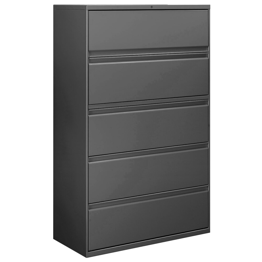 Alera Alelf4267cc 42 X 18 X 67 5 Drawer Charcoal Lateral File