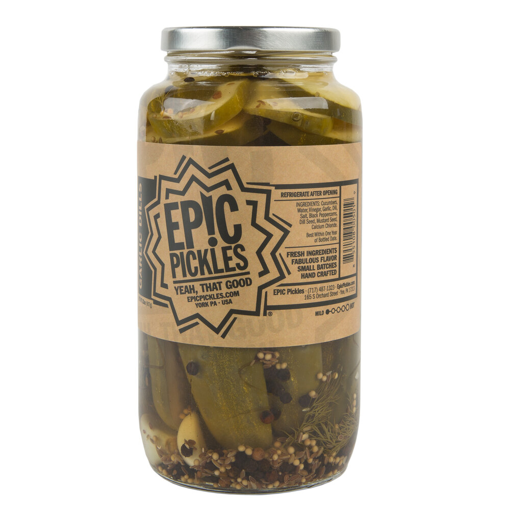 Epic Pickles 32 oz. Garlic Dill Pickles