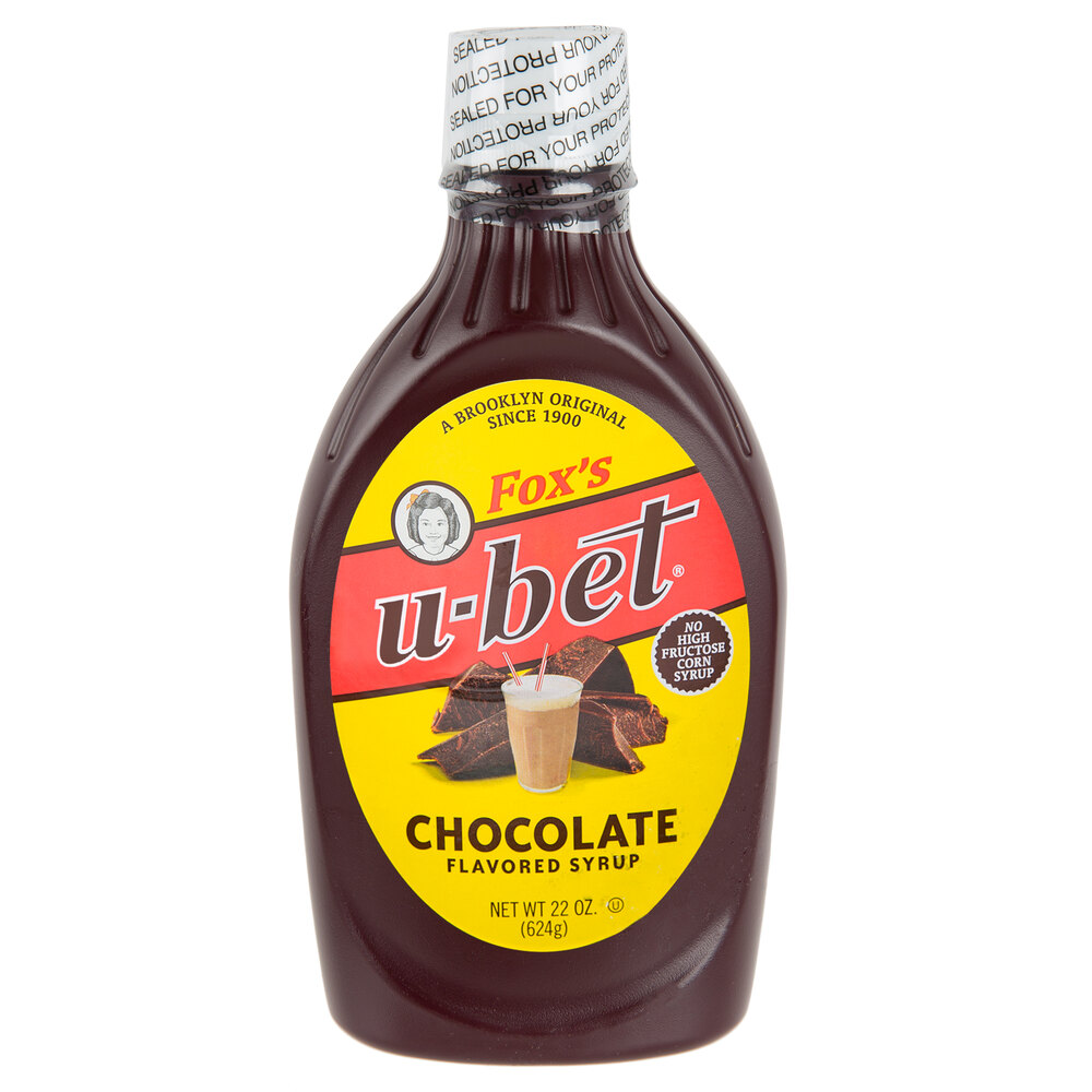 Fox's UBet 22 oz. Squeeze Bottle Chocolate Syrup