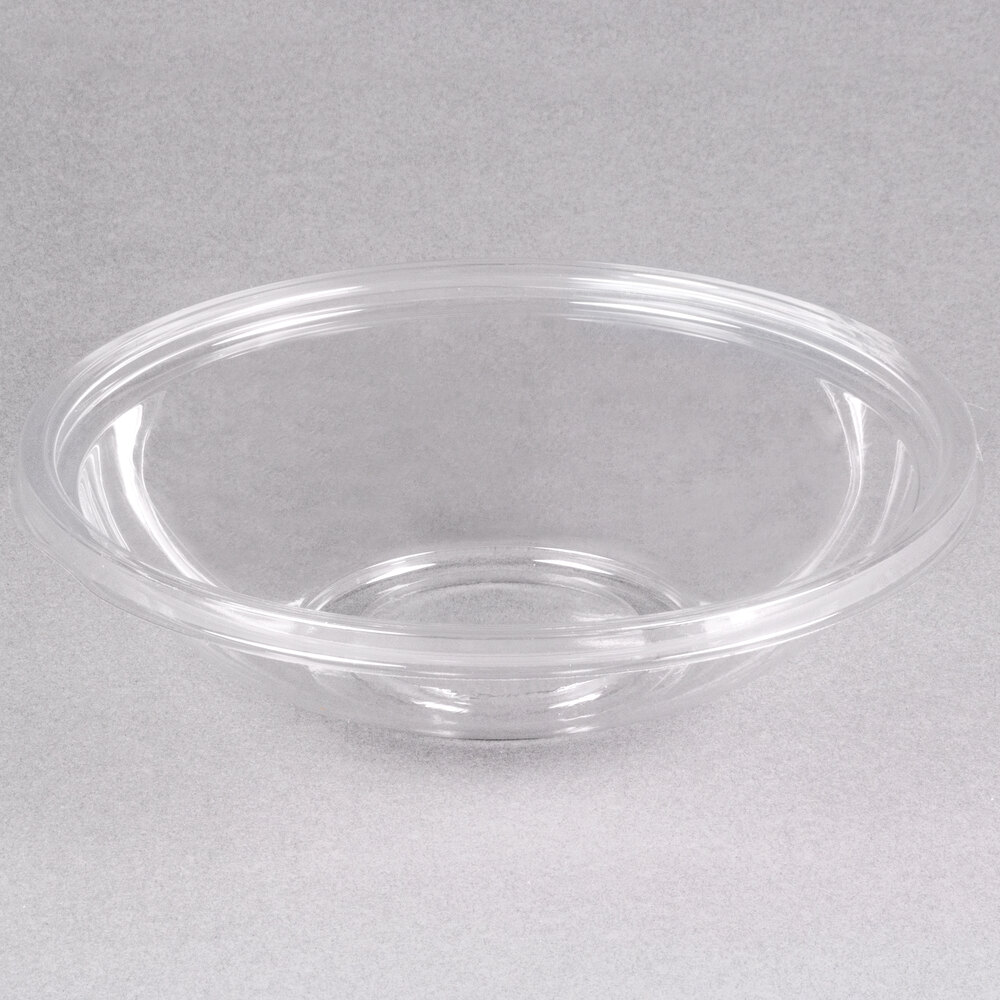 Sabert 13032A100 FreshPack 32 oz. Clear PET Round Shallow Bowl 100/Case