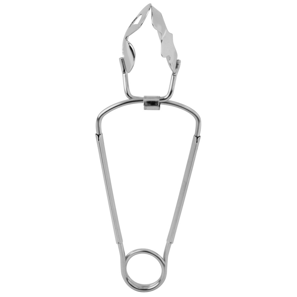 Vollrath 46760 6" Stainless Steel Snail Tongs