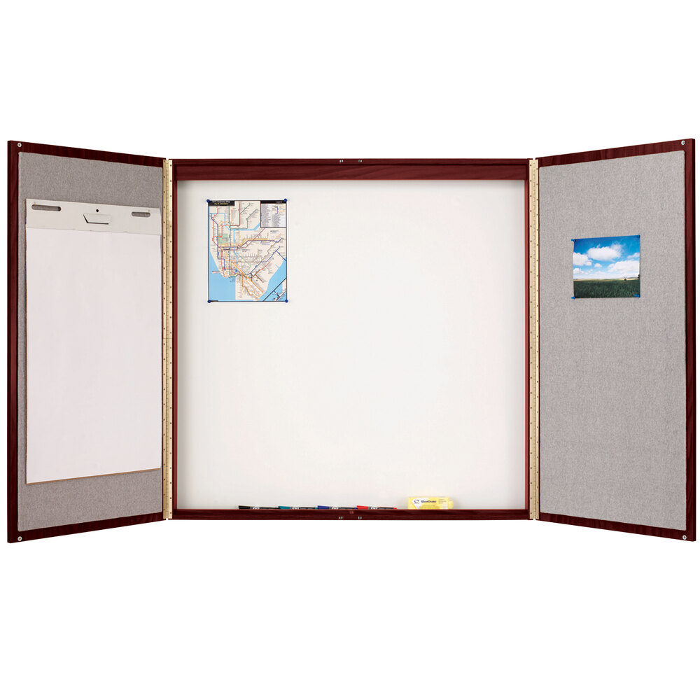 Quartet 878 48" x 48" Mahogany Laminate Conference Room with