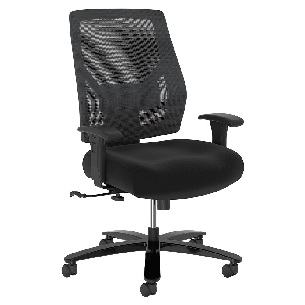 HON Crio Black Mesh / Fabric HighBack Big and Tall Task Chair
