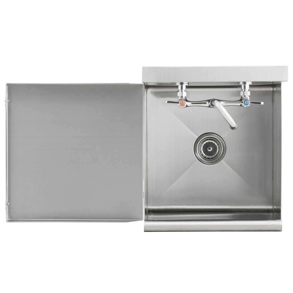 Commercial Utility Hand Sink Stainless Steel 1 Compartment 16-Gauge 18"x18"x13"