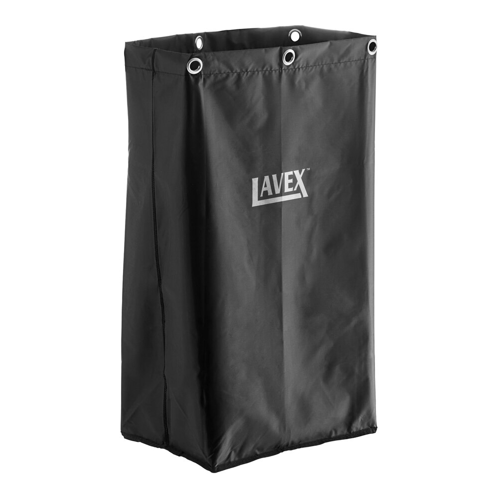 Lavex Replacement Black Vinyl Bag for Janitor Cart