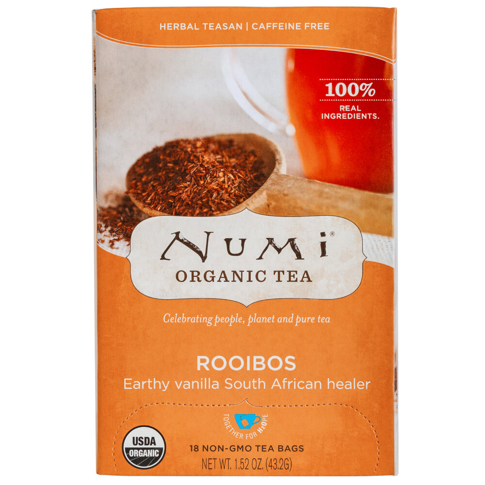 Numi Rooibos Tea Numi Organic Rooibos Tea Bags 18/Box