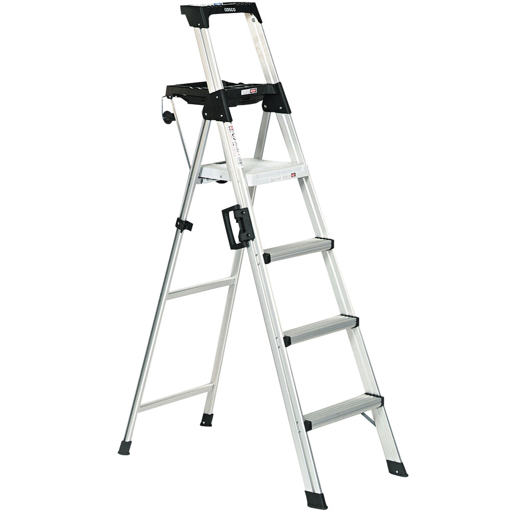 Cosco 2061AABLD Signature Series Aluminum 4Step Folding Step Ladder