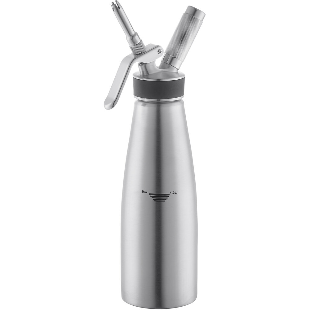 Chef Master Stainless Steel 1 Liter Whipped Cream Dispenser