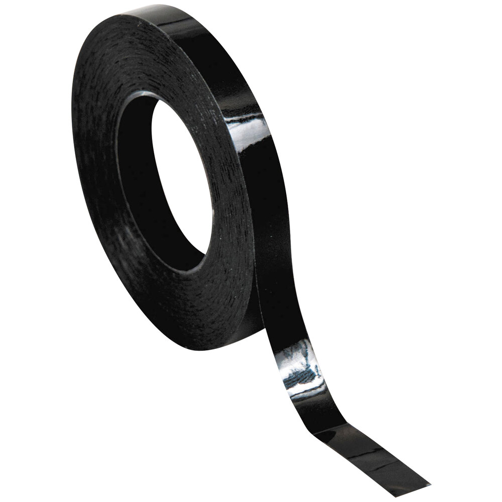 Chartpak BG2501 Glossy Black 1/4" x 324" Graphic Chart Tape