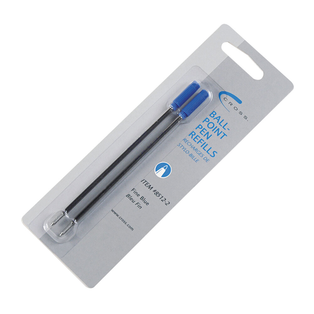 Cross 85122 Blue Fine Point Ballpoint Pen Refill 2/Pack