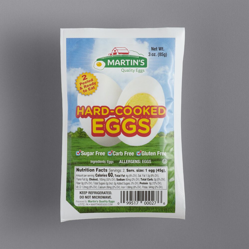 Martin's Quality Eggs 2 Count Pack Hard Cooked Eggs 14/Case