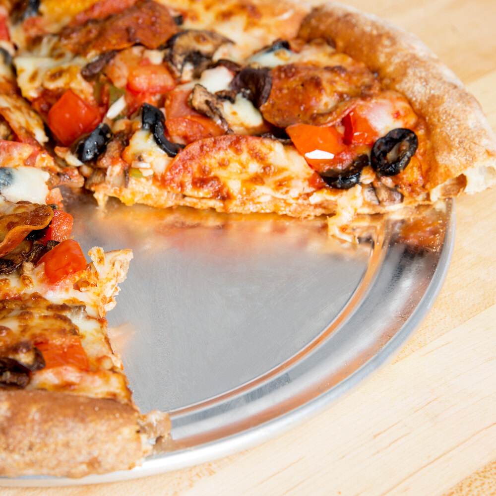10" Aluminum Pizza Tray with Rim