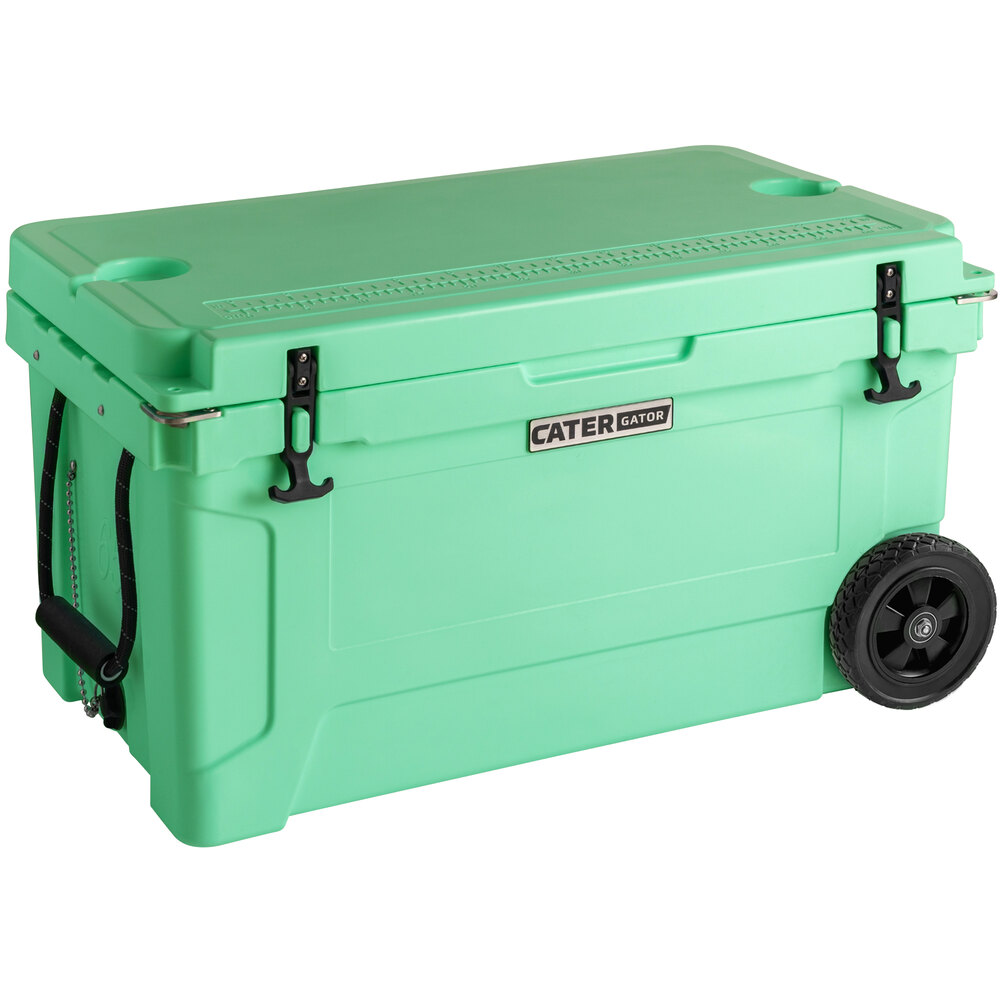 CaterGator CG65SFW Seafoam 65 Qt. Mobile Rotomolded Extreme Outdoor