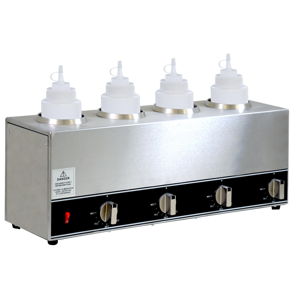 32 oz. Quadruple Bottle Topping Warmer