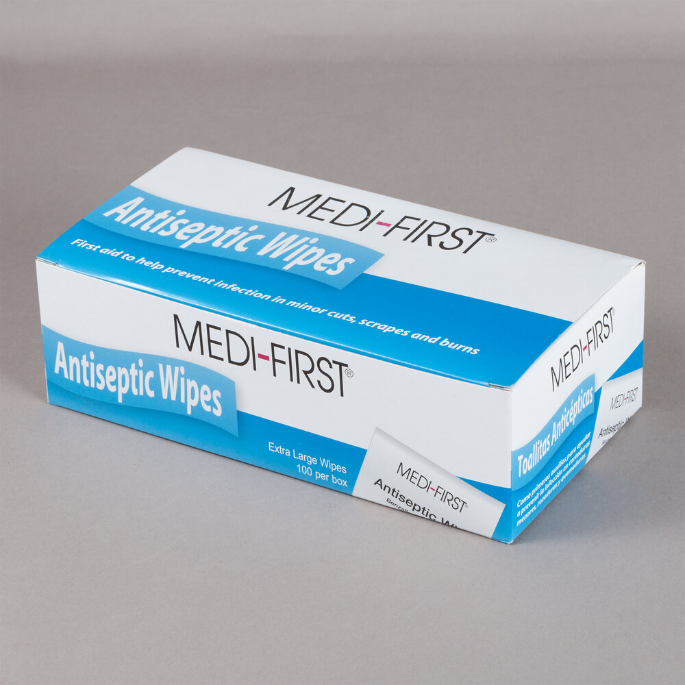 MediFirst 21433 Extra Large Antiseptic Wipes 100/Box