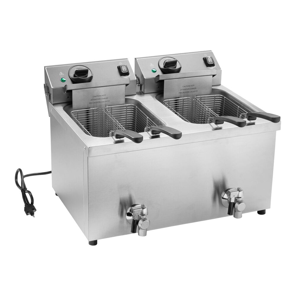 Vollrath CF4-3600DUAL 30 lb. Commercial Countertop Deep