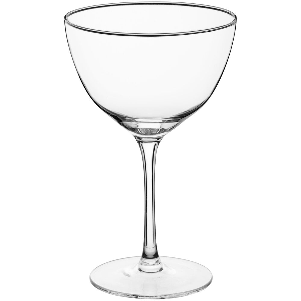 Acopa Three Glass Metal Flight Carrier with Martini Tasting Glasses - 4/Pack