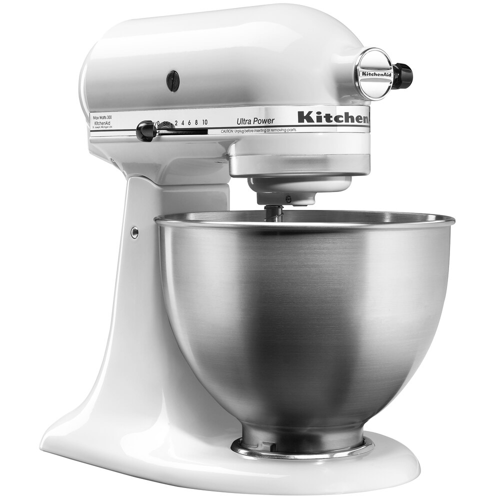 KitchenAid KSM95WH White Ultra Power Series 4.5 Qt. Stand Mixer