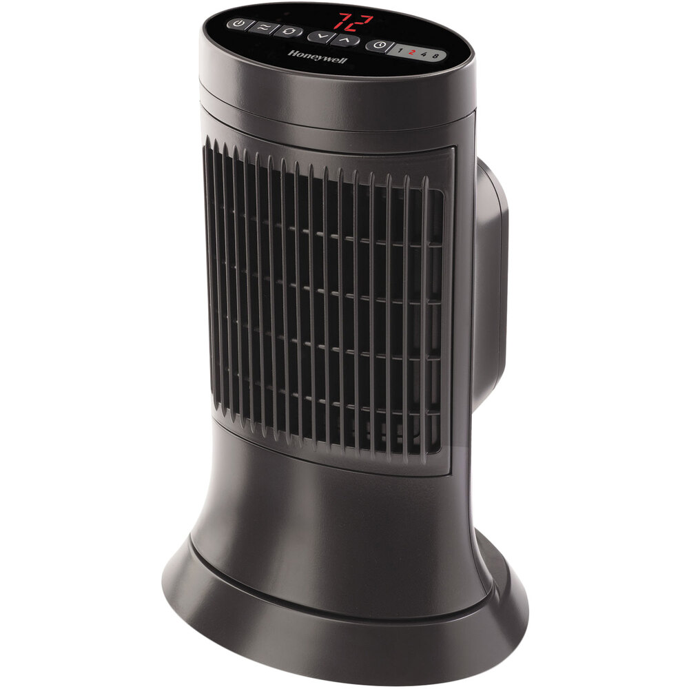Honeywell HCE311V 10 x 7 5/8 x 14 Black Digital Mini Tower Ceramic Heater  - 1500W