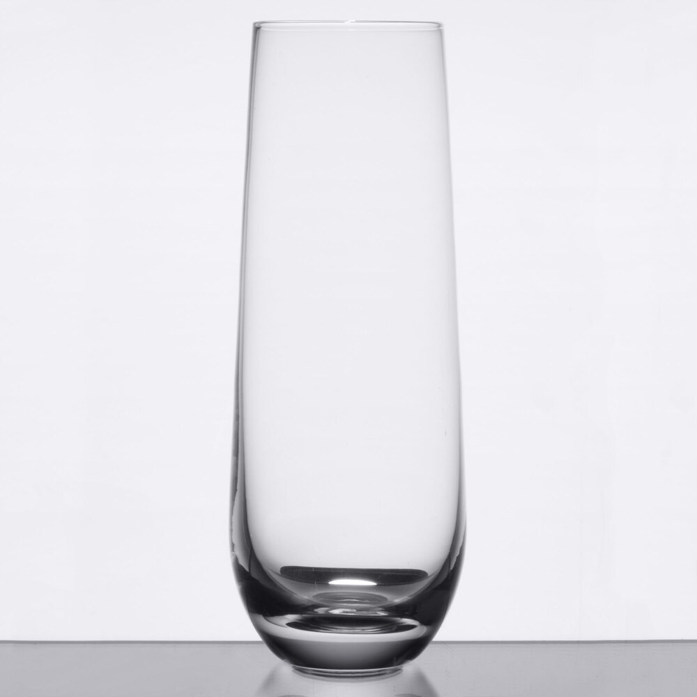 10 oz. Stemless Flute Glass Sample Glassware Acopa