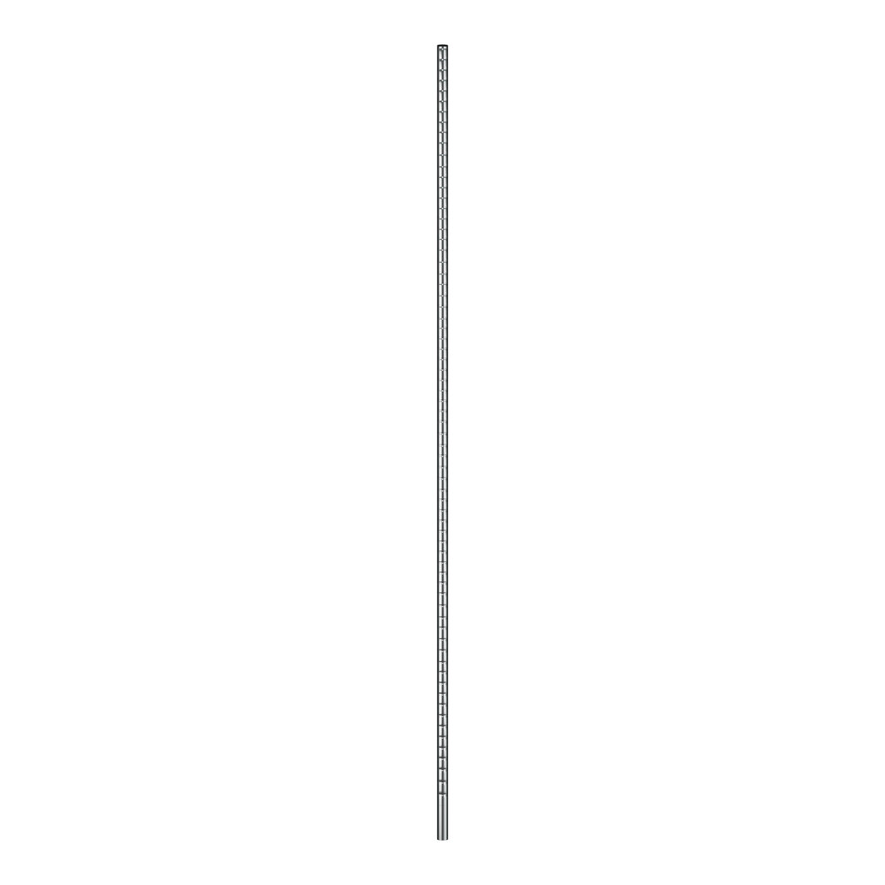 A long silver Regency chrome shelving post on a white background.