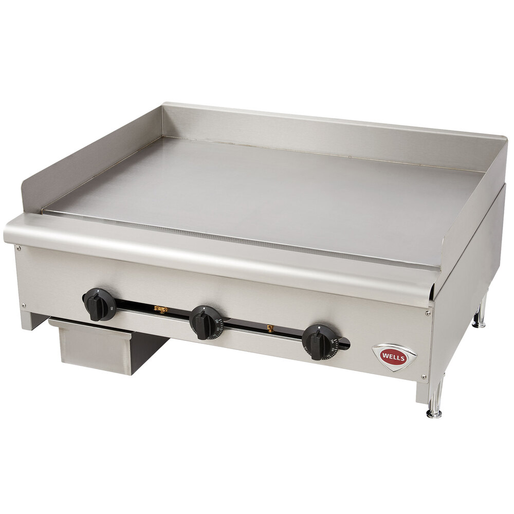 Wells 5GHDTG3630GNAT Natural Gas Heavy Duty 36" Countertop Griddle