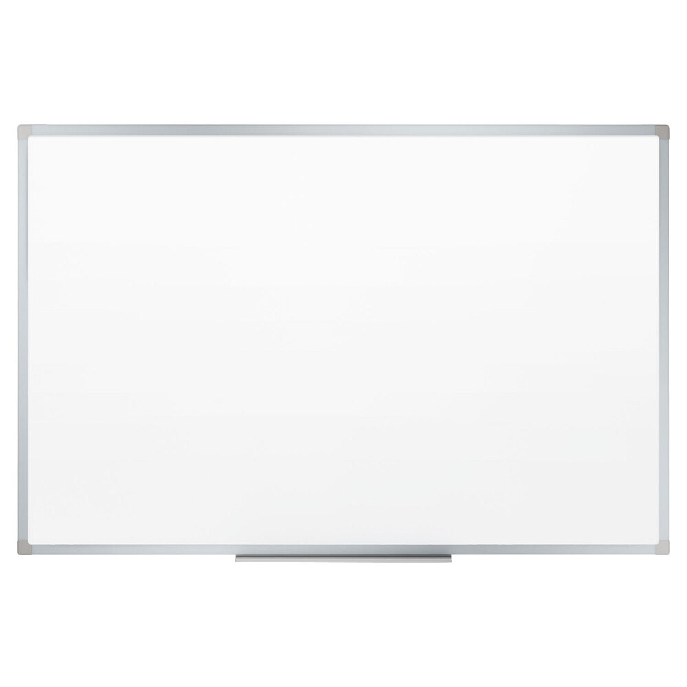 Mead 85356 36" x 24" White Melamine DryErase Board with Silver