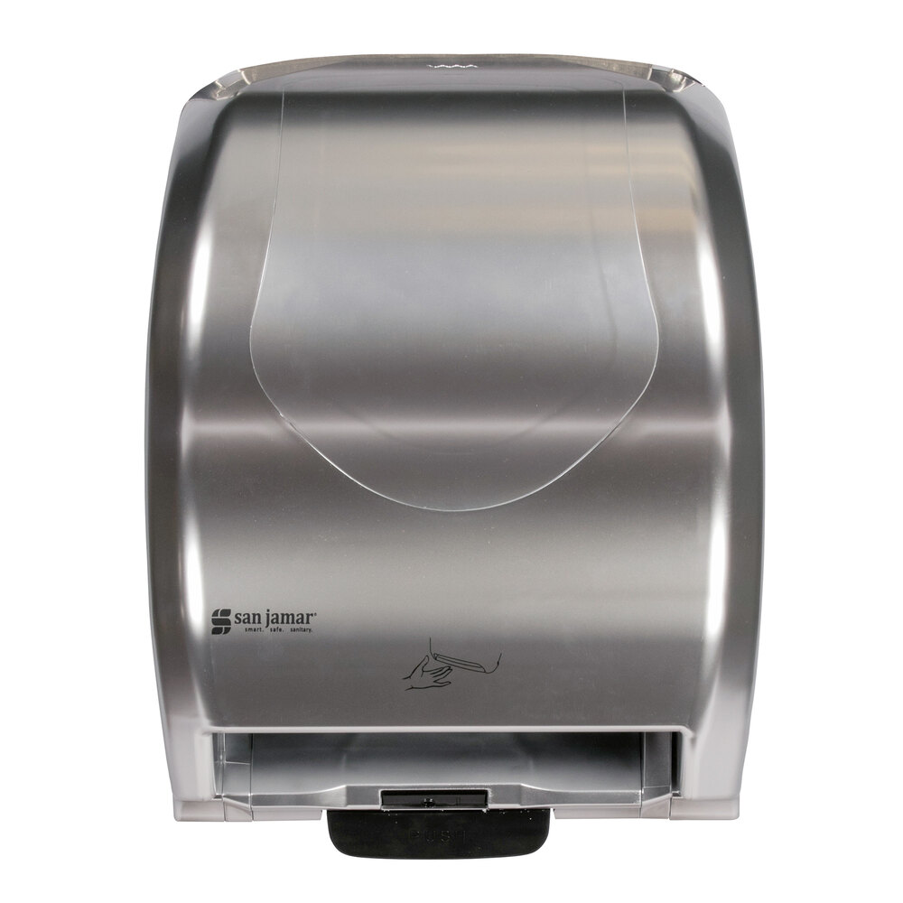 San Jamar T8370SS Hybrid Summit Stainless Steel Look Hands Free Paper