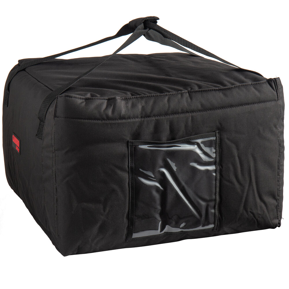 Cambro GBP518110 Customizable Insulated Black Pizza Delivery GoBag